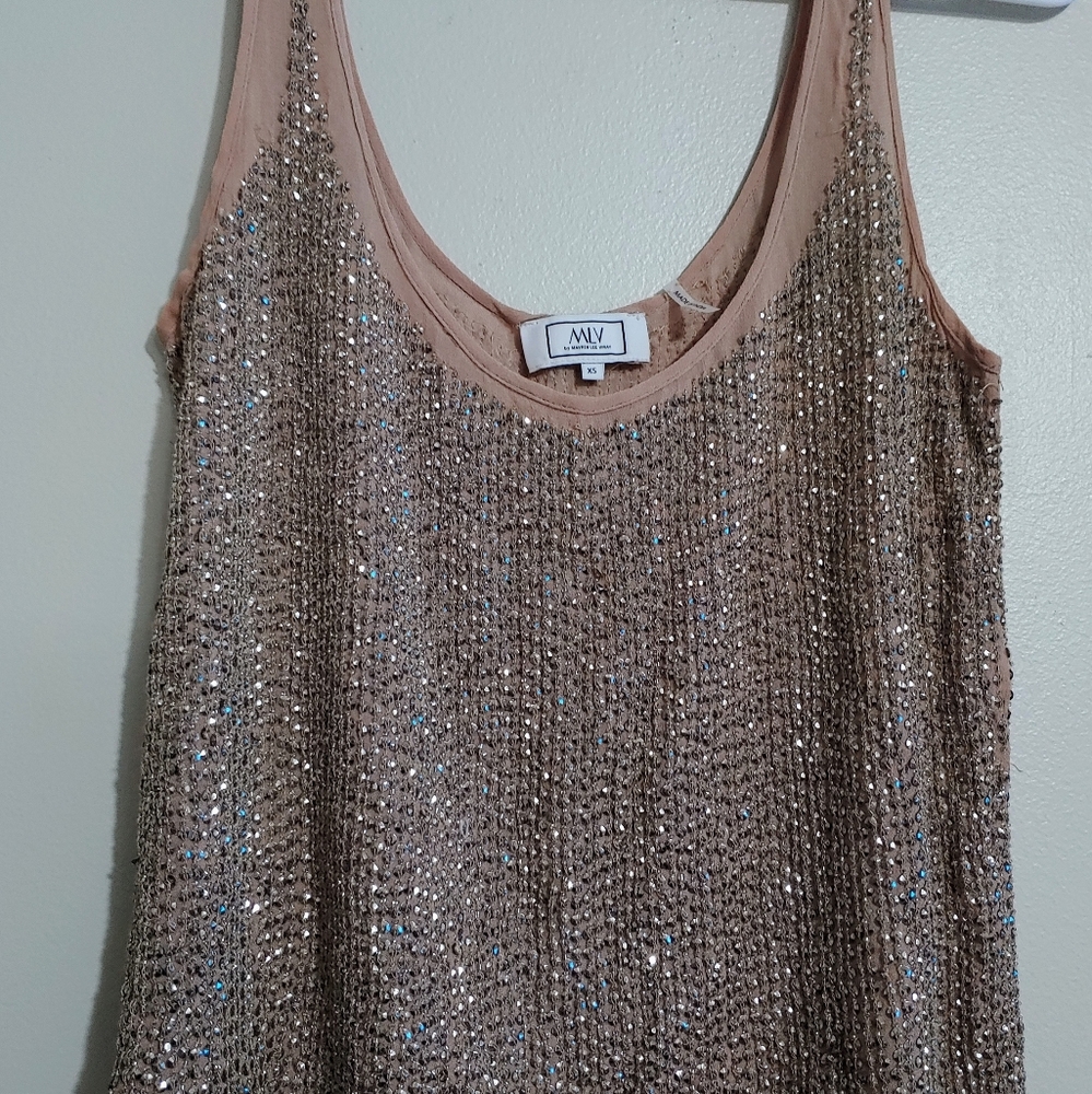 MLV Duma Sequin Sleeveless Top